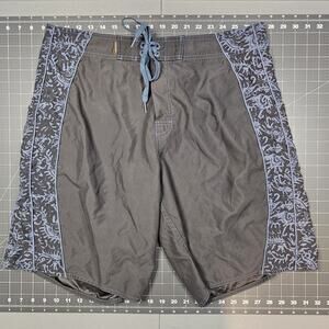 Crazy Shirts Board Shorts Mens 36x10 Vintage Hawaii 90s Tribal Polynesia Surfing